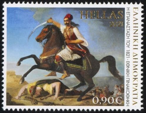 Georgios Karaiskakis Riding on Horseback