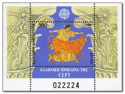CEPT Emblem & Europa and Zeus disguised as a bull