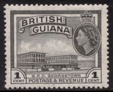 G.P.O. Georgetown overprinted