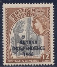 Felling Greenheart overprinted