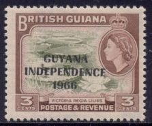 Victoria regia Lilies overprinted