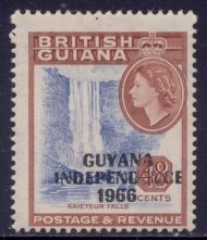 Kaieteur Falls overprinted