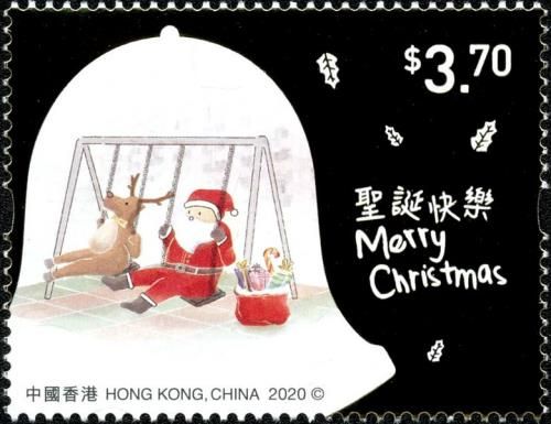 Santa and Rudolph on Swing