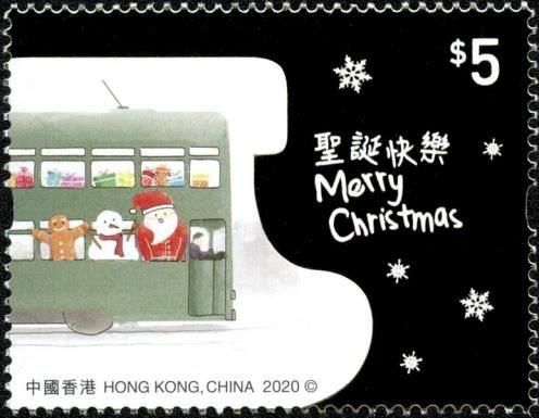 Santa On Double-Decker Bus