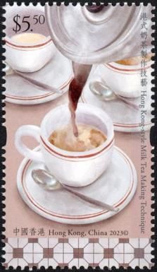 Pouring Tea into Cup