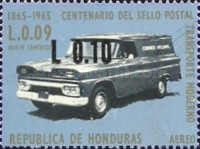Modern post office car surcharged