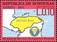 Map of Honduras and Society Emblem