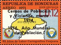Map of Honduras and Society Emblem