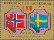U.P.U. Centenary-Flags