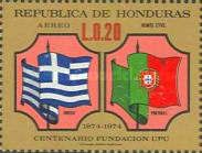 U.P.U. Centenary-Flags