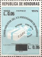 CARE and Globe surcharged