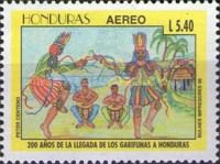 Garifunas dancing
