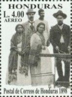Postal correos Honduras 1898