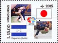 Judokas, Flags of Honduras and Japan