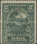 Honduran Scene overprinted