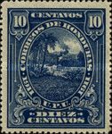 Honduran Scene overprinted