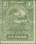 Honduran Scene overprinted