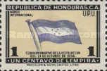 Flag of Honduras overprinted