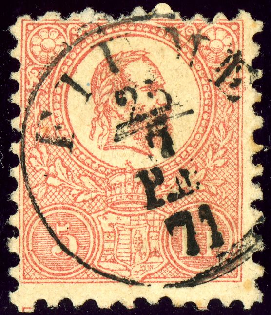 King Franz Josef (1830-1916) and Coat of arms