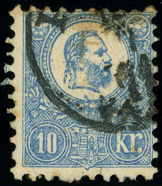 King Franz Josef (1830-1916) and Coat of arms