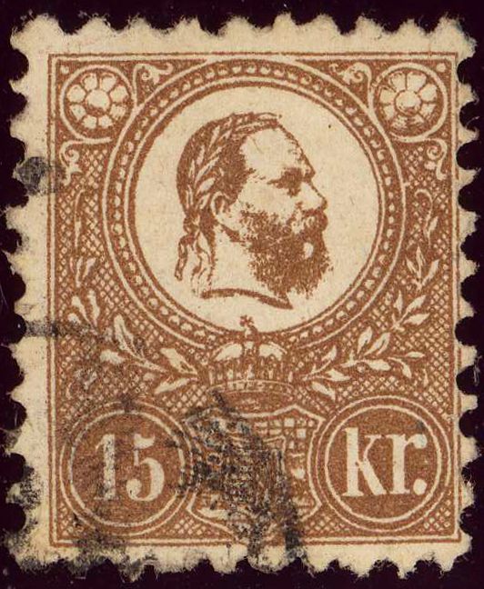 King Franz Josef (1830-1916) and Coat of arms