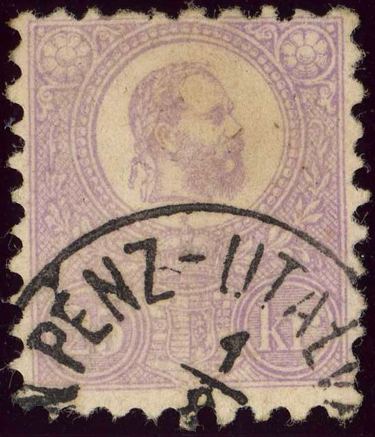King Franz Josef (1830-1916) and Coat of arms