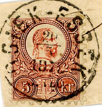 King Franz Josef (1830-1916) and Coat of arms