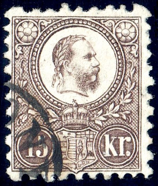 King Franz Josef (1830-1916) and Coat of arms