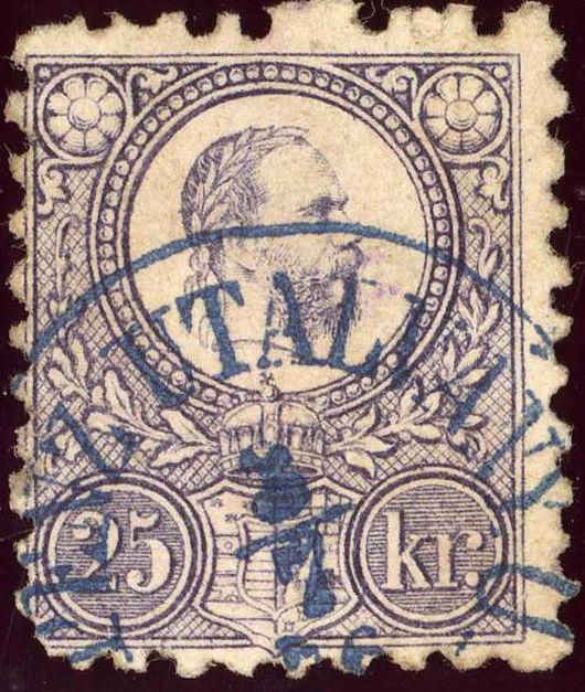 King Franz Josef (1830-1916) and Coat of arms