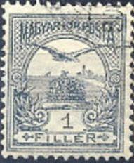Mythical Bird Turul Flying over Crown of St. Stephen