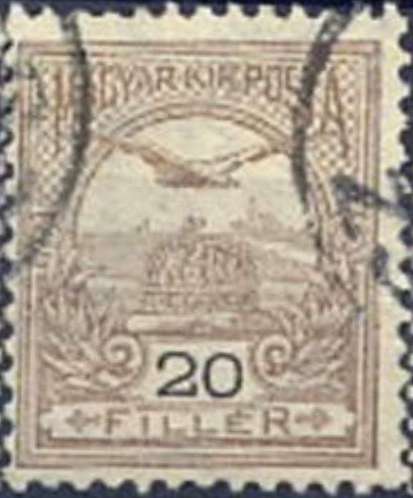 Mythical Bird Turul Flying over Crown of St. Stephen
