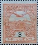 Mythical Bird Turul Flying over Crown of St. Stephen