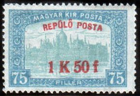 Parliament Building with 'Air Post' Overprint