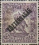 Honvéd soldier with 'Republic' overprint