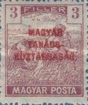 Reaper with Overprint MAGYAR TANÁCSKÖZTÁRSASÁG