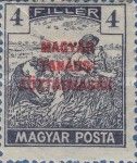 Reaper with Overprint MAGYAR TANÁCSKÖZTÁRSASÁG