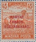 Reaper with Overprint MAGYAR TANÁCSKÖZTÁRSASÁG