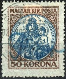 Madonna with Crown, triangular punching