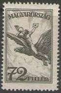 Postrider on mythical bird Turul