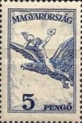 Postrider on mythical bird Turul