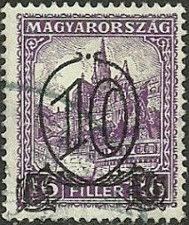 Overprinted with new value, wmk. 9, perf. 15