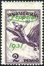 Postrider on mythical bird Turul