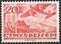 Fokker F VII over mail coach