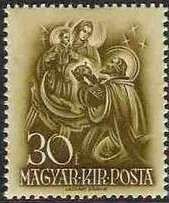Stephen offering Holy Crown to Vigin Mary
