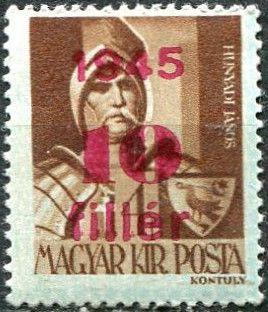János Hunyadi (1385-1456) - Surcharged
