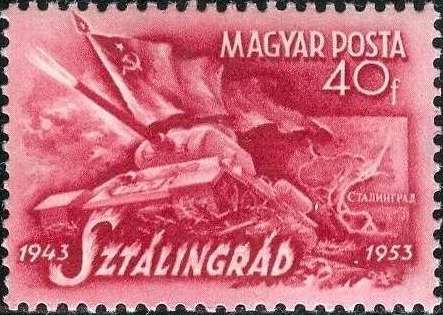 Battle of Stalingrad: Tank, flag and map