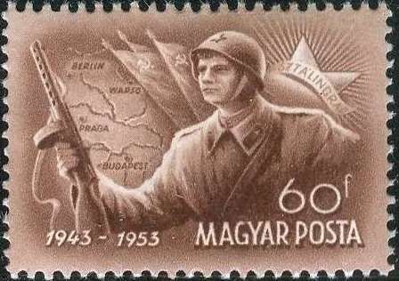 Battle of Stalingrad: Soviet infantryman, map and flag