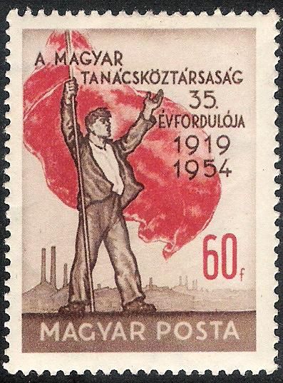 Worker with flag