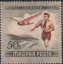 Boy Flying Model Glider