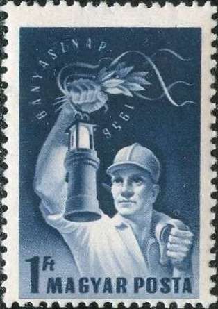 Miner with mine lamp